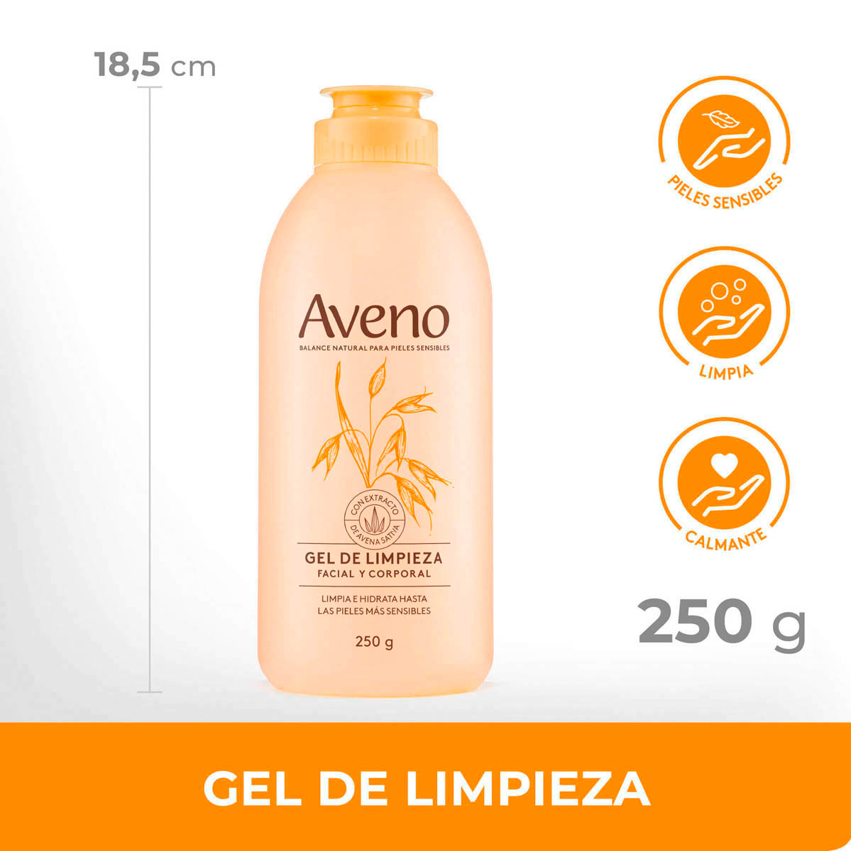 Aveno Gel de Limpieza de Uso Diario 250 g image number 7
