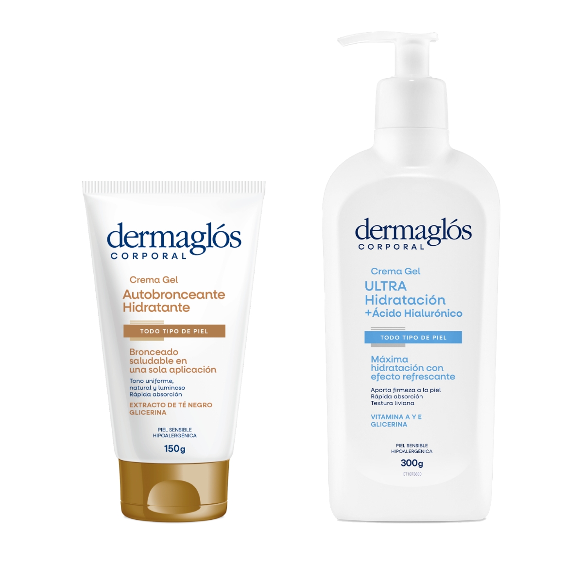 Kit Autobronceante Dermaglós + Ultra Hidratación image number 0