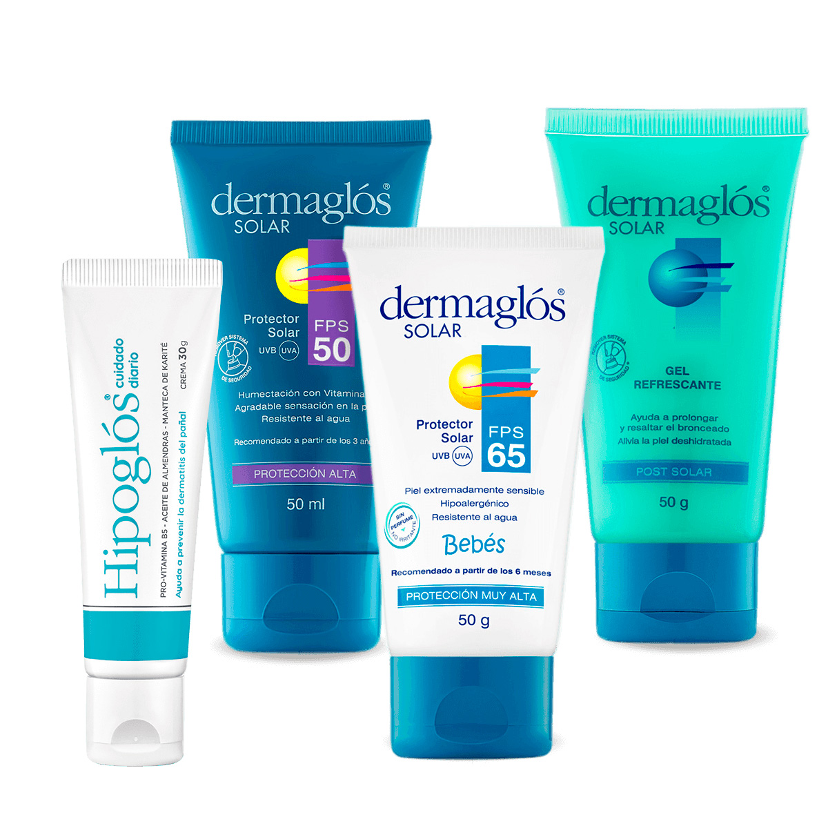 Kit Mini Protector y Post Solar Dermagl&oacute;s&nbsp; + Hipogl&oacute;s 30 g