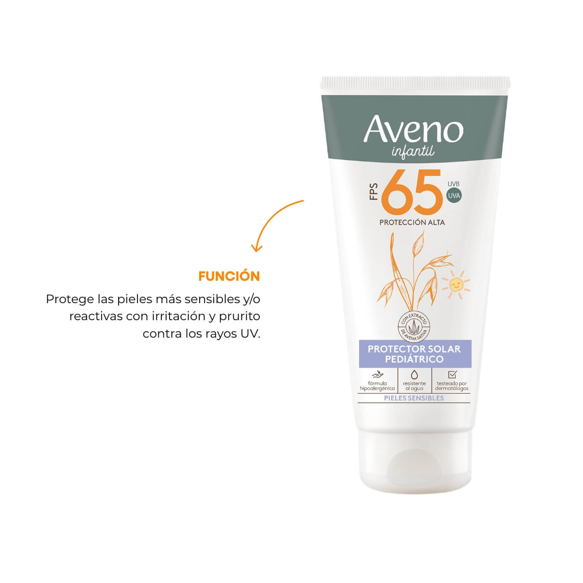 Protector Solar Aveno Infantil FPS 65 175 ml image number 3
