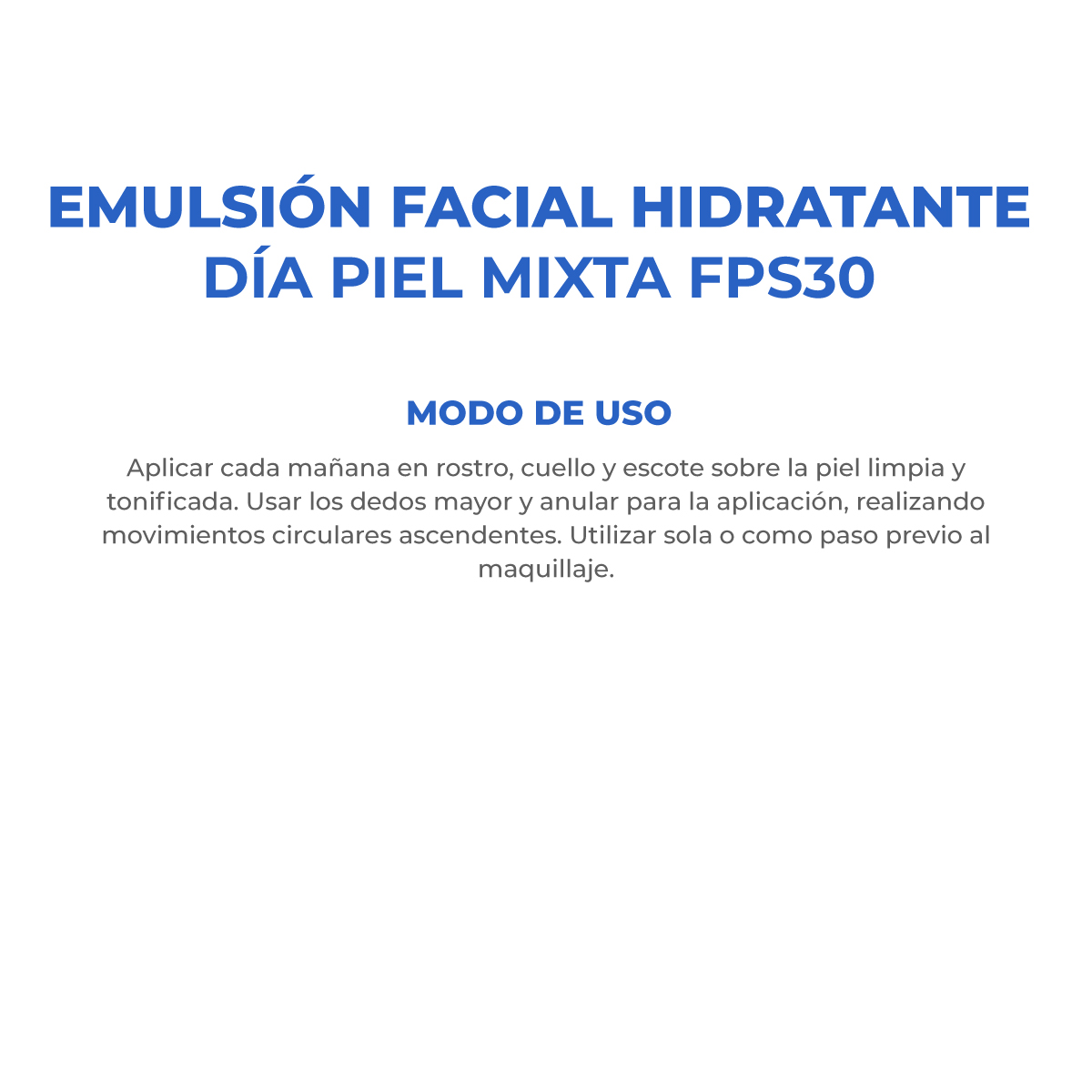Emulsi&oacute;n Facial Hidratante D&iacute;a Dermagl&oacute;s Piel Equilibrada Mixta FPS 30 50 ml image number 5