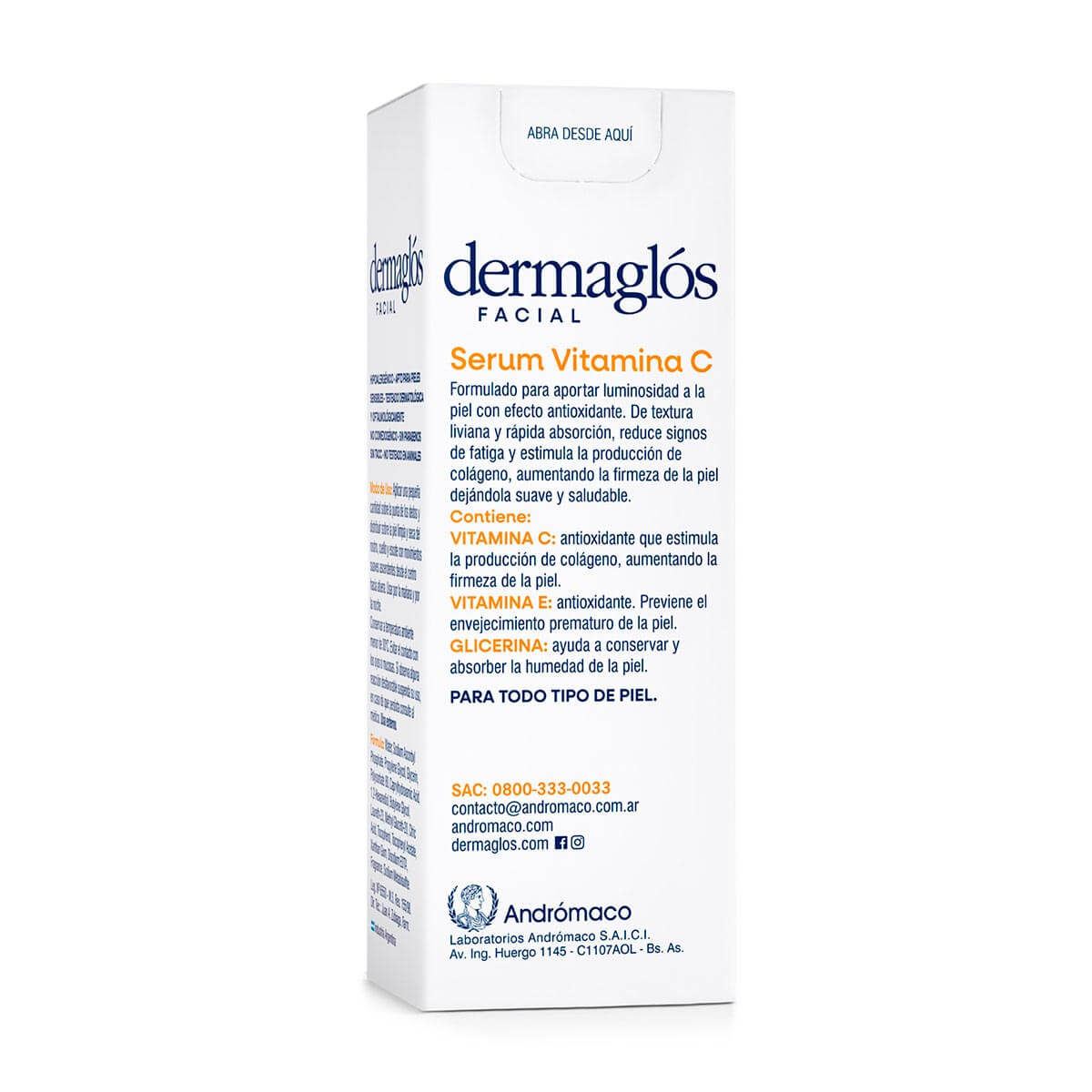 Dermagl&oacute;s Facial Serum Vitamina C 25 ml image number 3