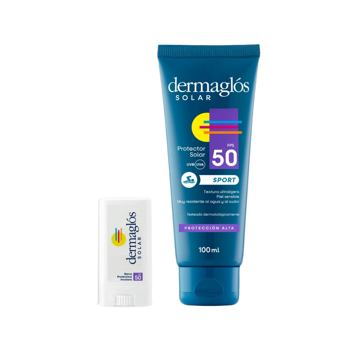 Kit Dermagl&oacute;s Protector Solar Sport FPS 50 + Barra image number 0