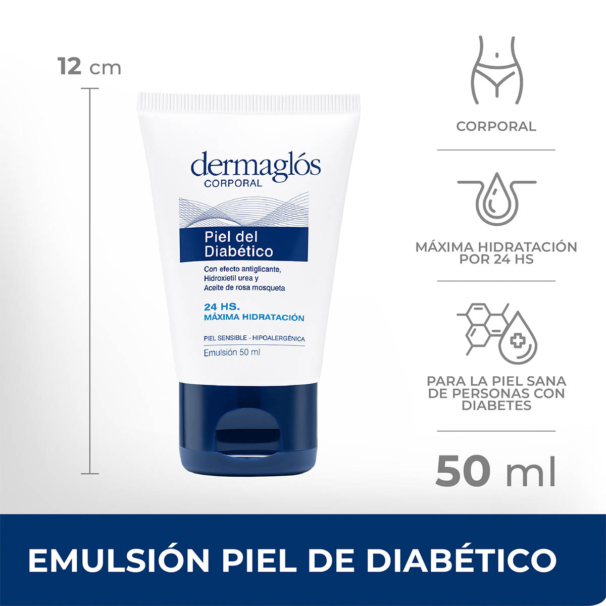 Dermaglós Corporal Emulsión Piel del Diabético 50 ml image number 1