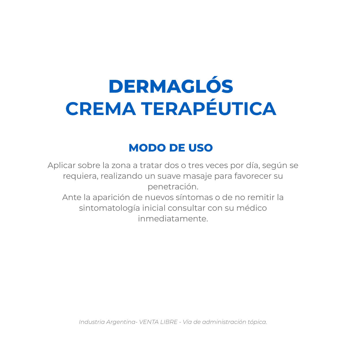 Dermagl&oacute;s Terap&eacute;utica Crema 50 g image number 4