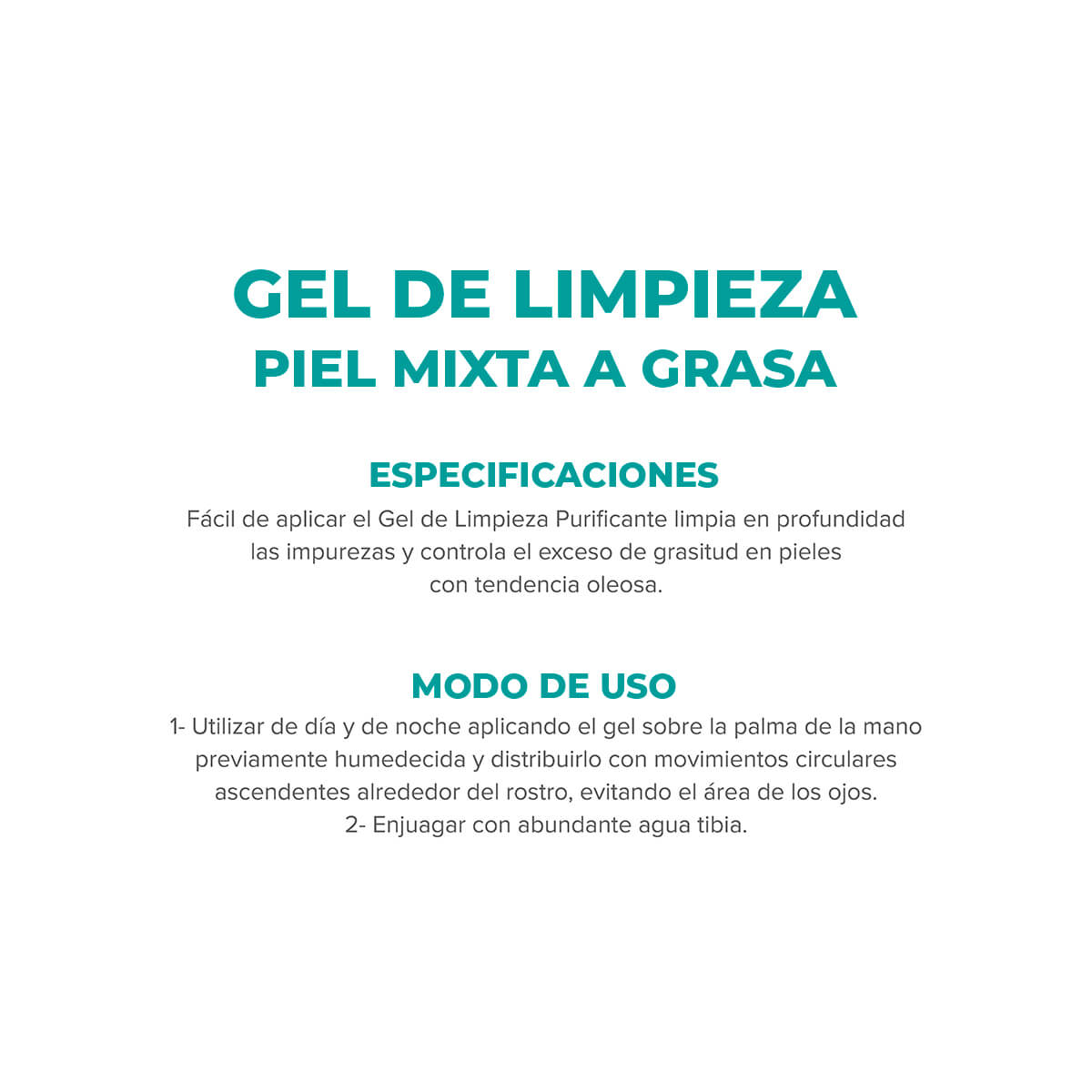Dermaglós Facial Gel de Limpieza Piel Mixta a Grasa 150 g image number 5