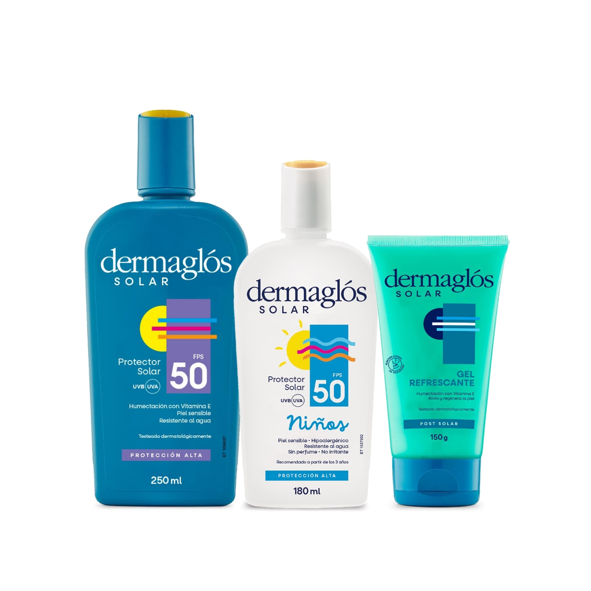 Kit Protector Solar Dermaglós FPS 50 + Gel Post Solar image number 0