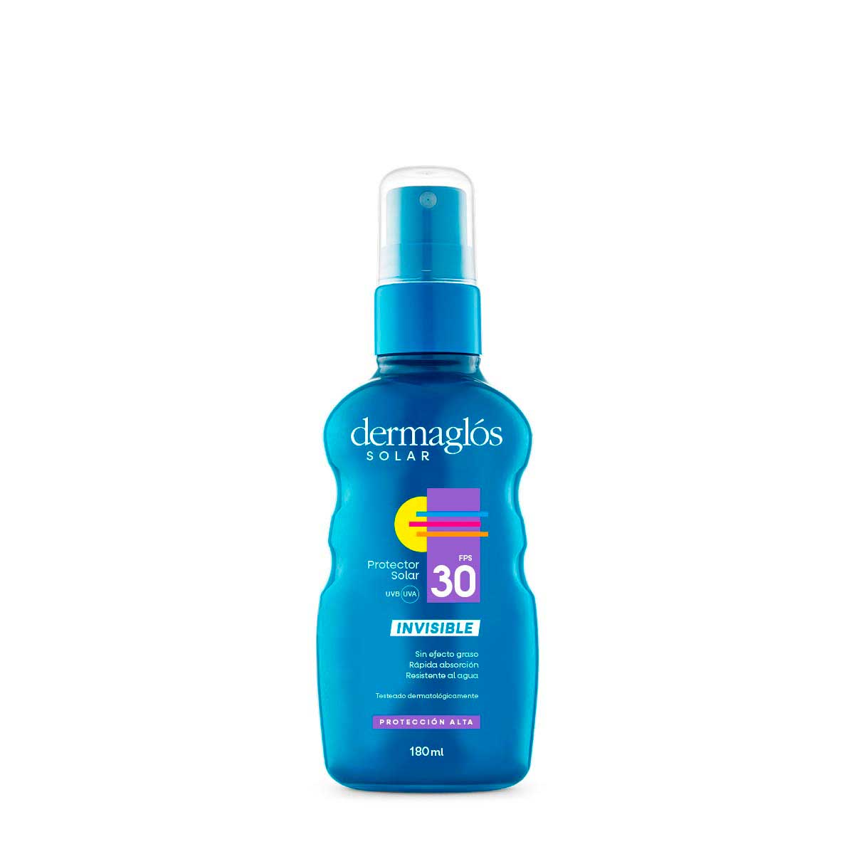 Protector Solar Dermagl&oacute;s FPS 30 spray invisible 180 ml
