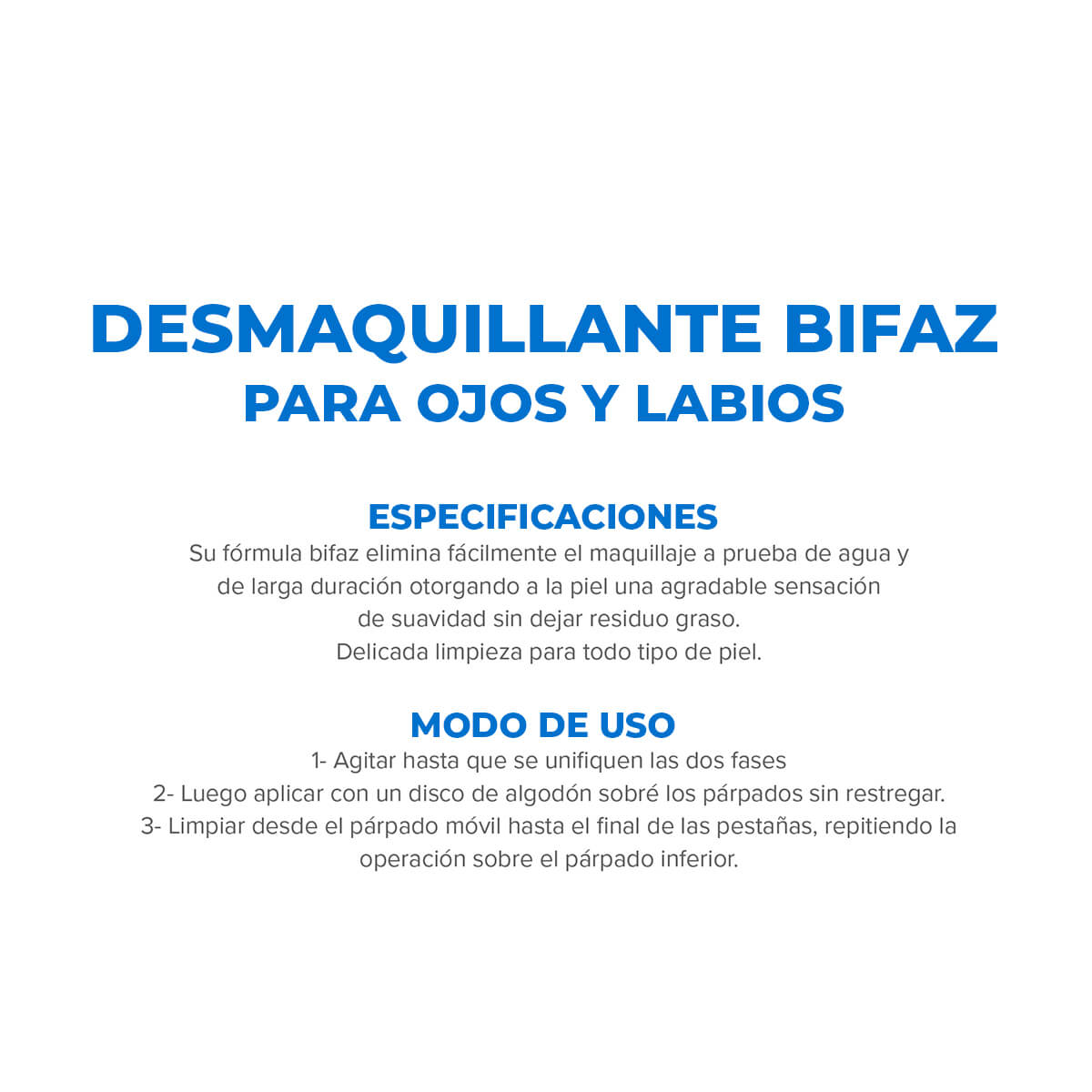 Dermagl&oacute;s Facial Desmaquillante Bifaz de Ojos 100 ml image number 6