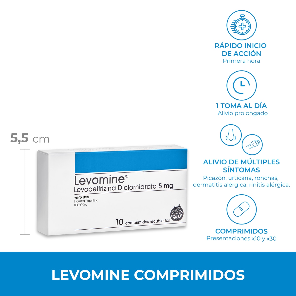 Comprimidos Levomine 10 unidades image number 3