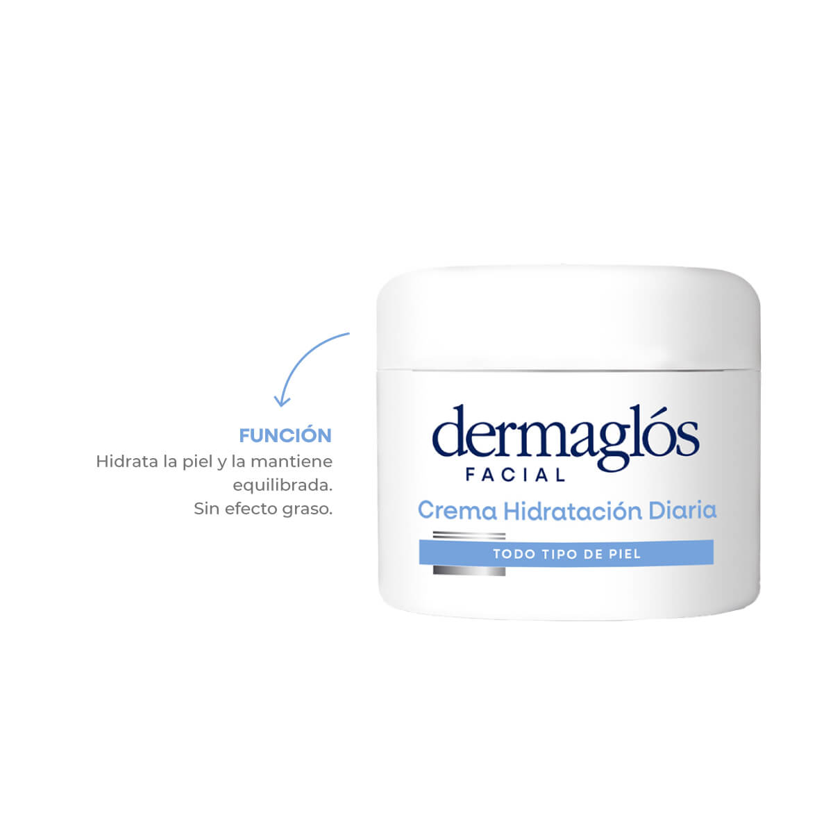 Dermagl&oacute;s Facial Crema Hidrataci&oacute;n Diaria Todo Tipo de Piel Crema 50 g image number 4