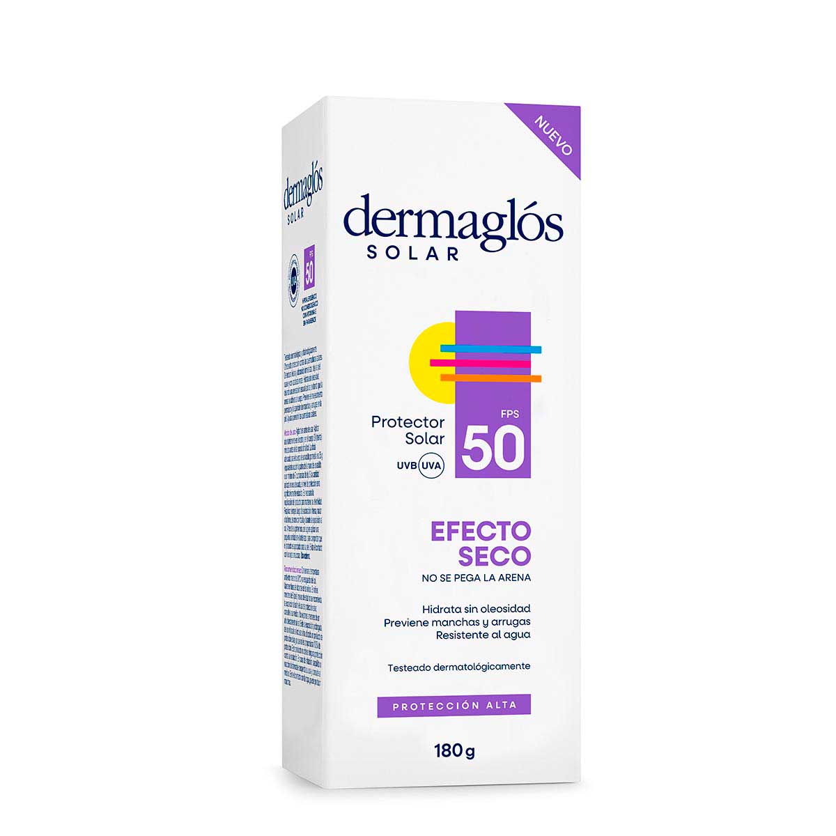 Protector Solar Dermaglós FPS 50 Efecto Seco crema 180 ml image number 2