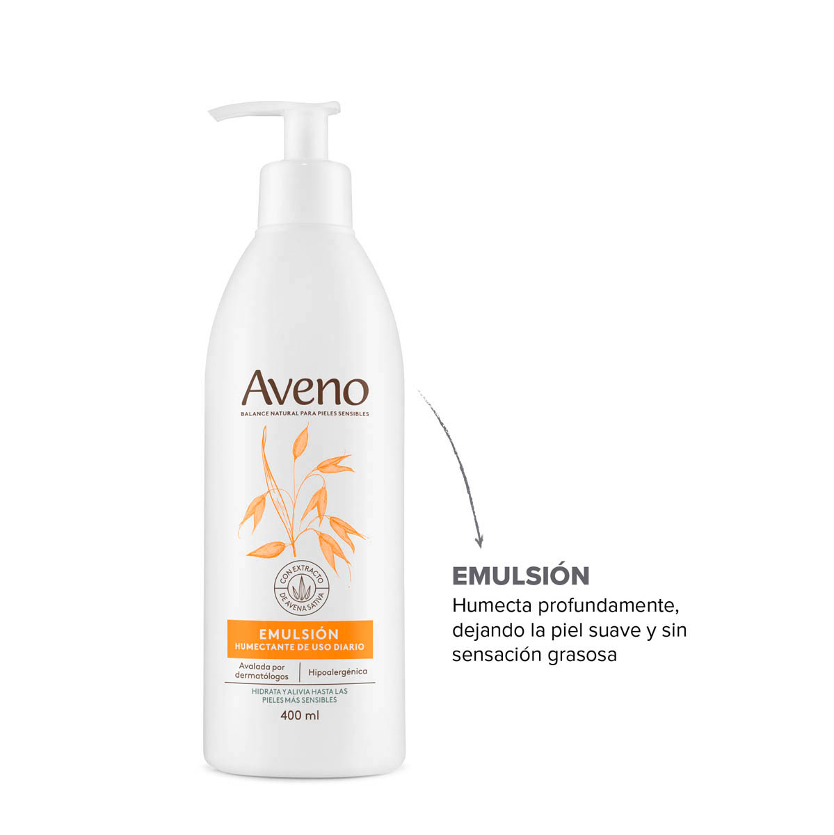 Aveno Emulsi&oacute;n Humectante de Uso Diario 400 ml image number 8