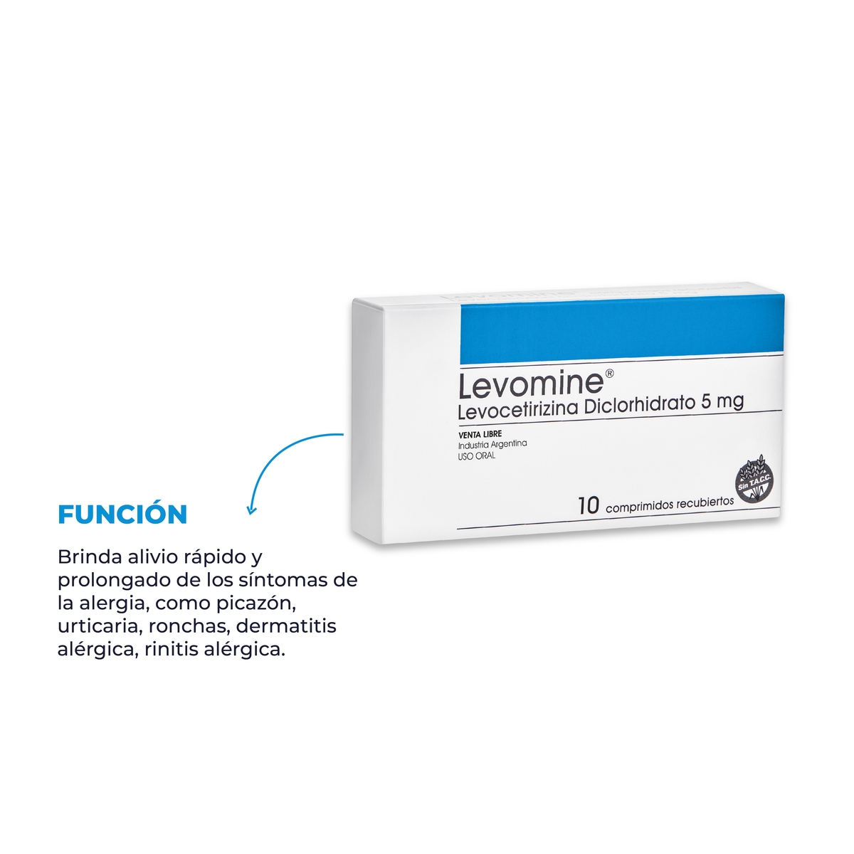 Comprimidos Levomine 10 unidades image number 1
