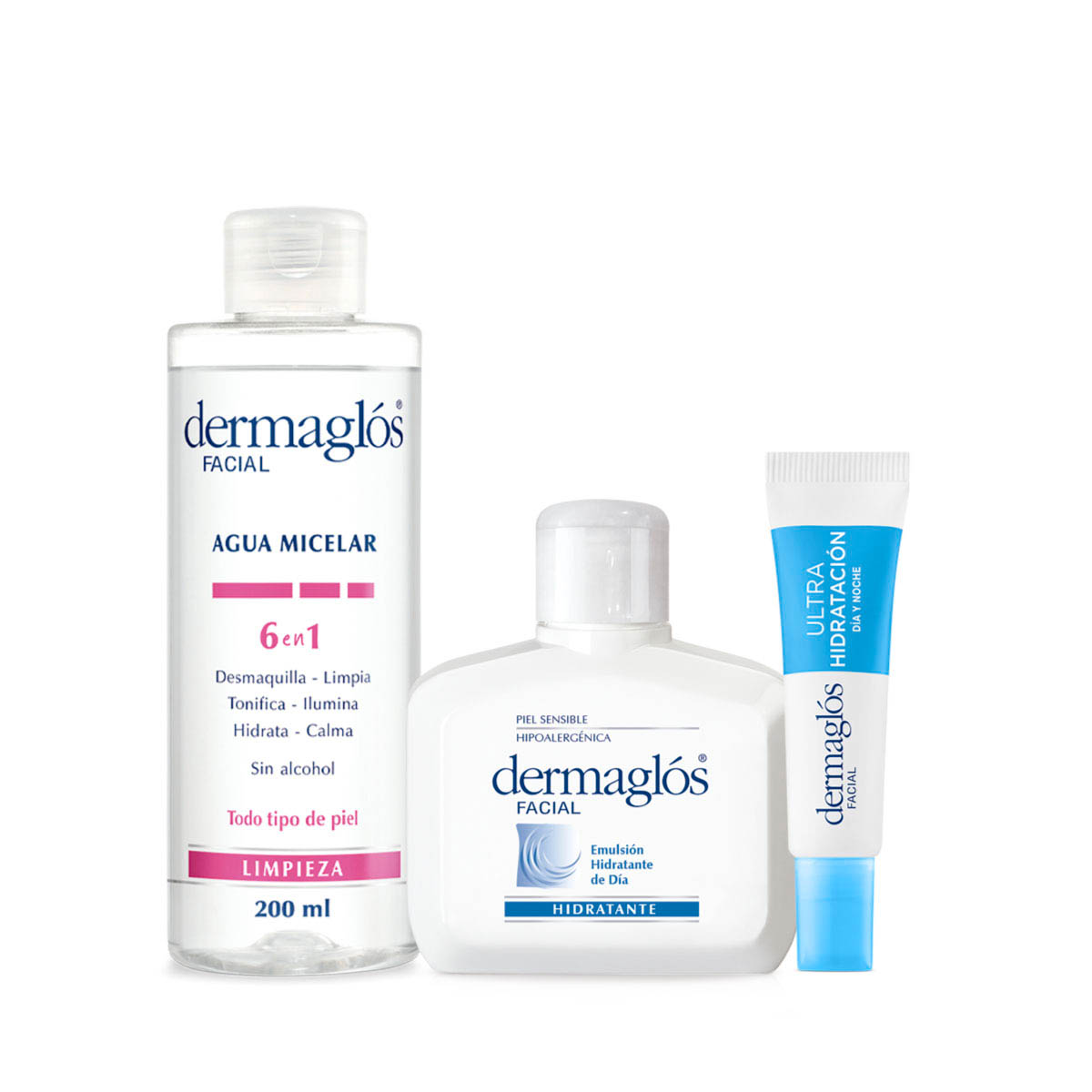 Kit Facial Dermagl&oacute;s Rutina de Limpieza + Hidrataci&oacute;n image number 0