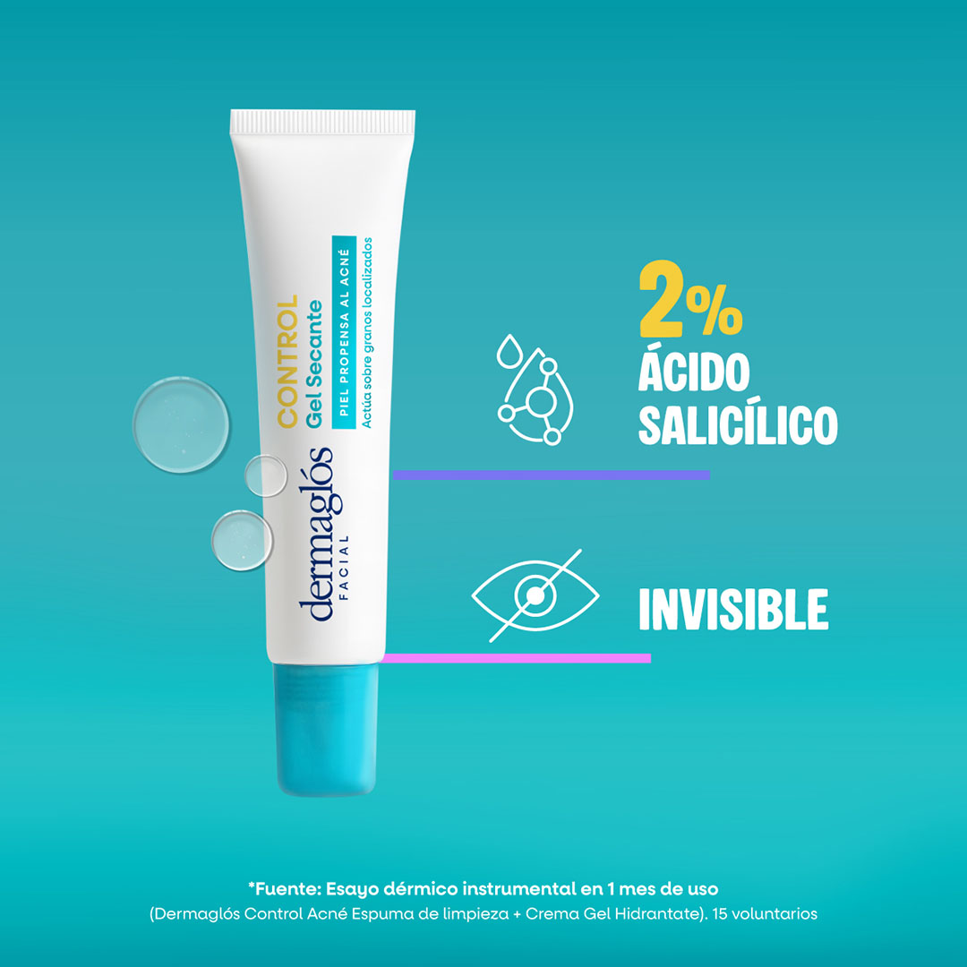 Gel Secante Control Acn&eacute; Dermagl&oacute;s 15 g image number 5