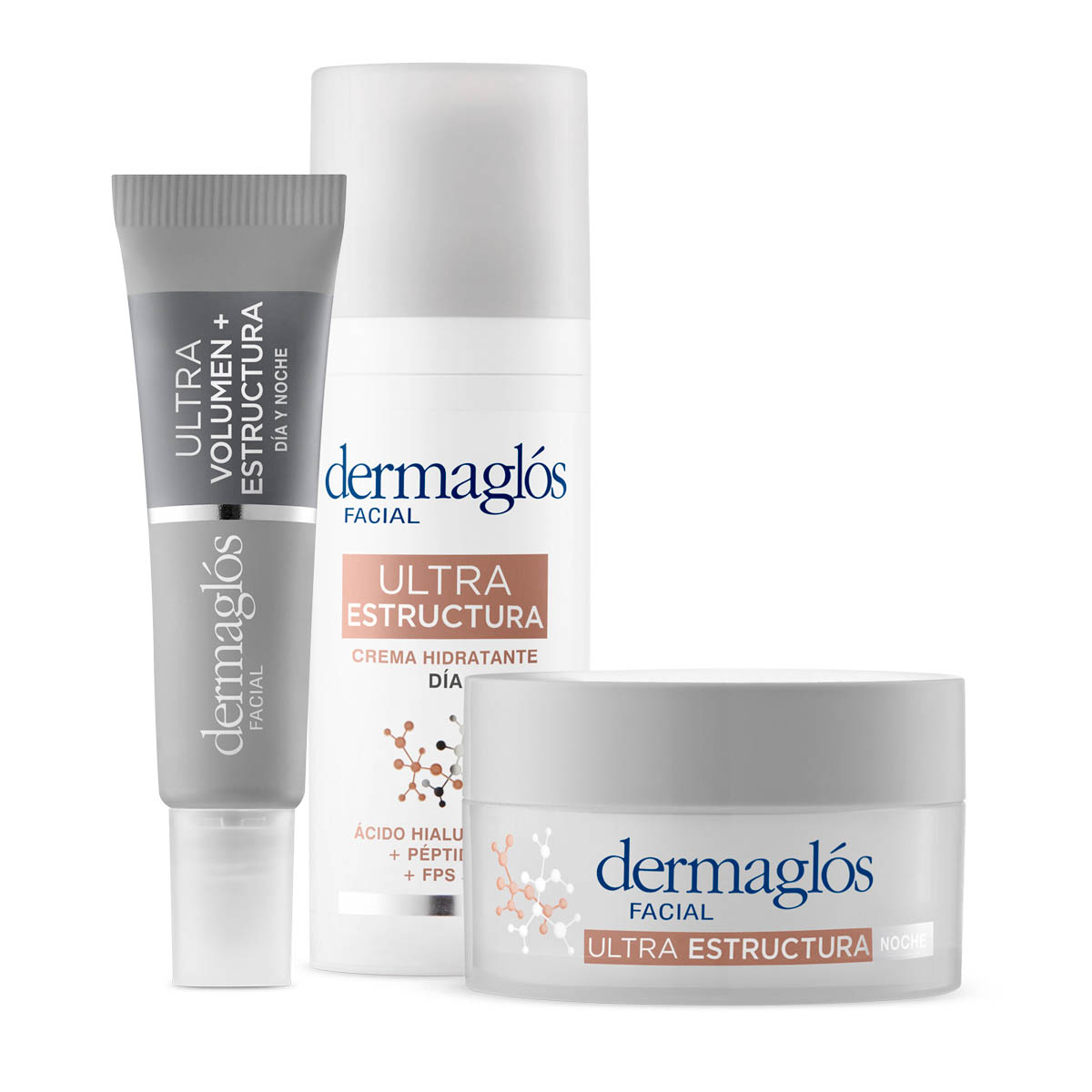 Kit Facial Dermagl&oacute;s Ultra Estructura D&iacute;a y Noche Ojos 
