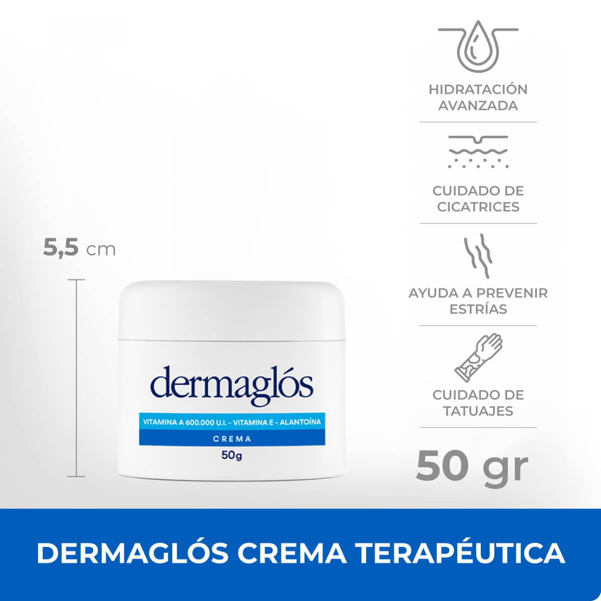Dermagl&oacute;s Terap&eacute;utica Crema 50 g image number 9
