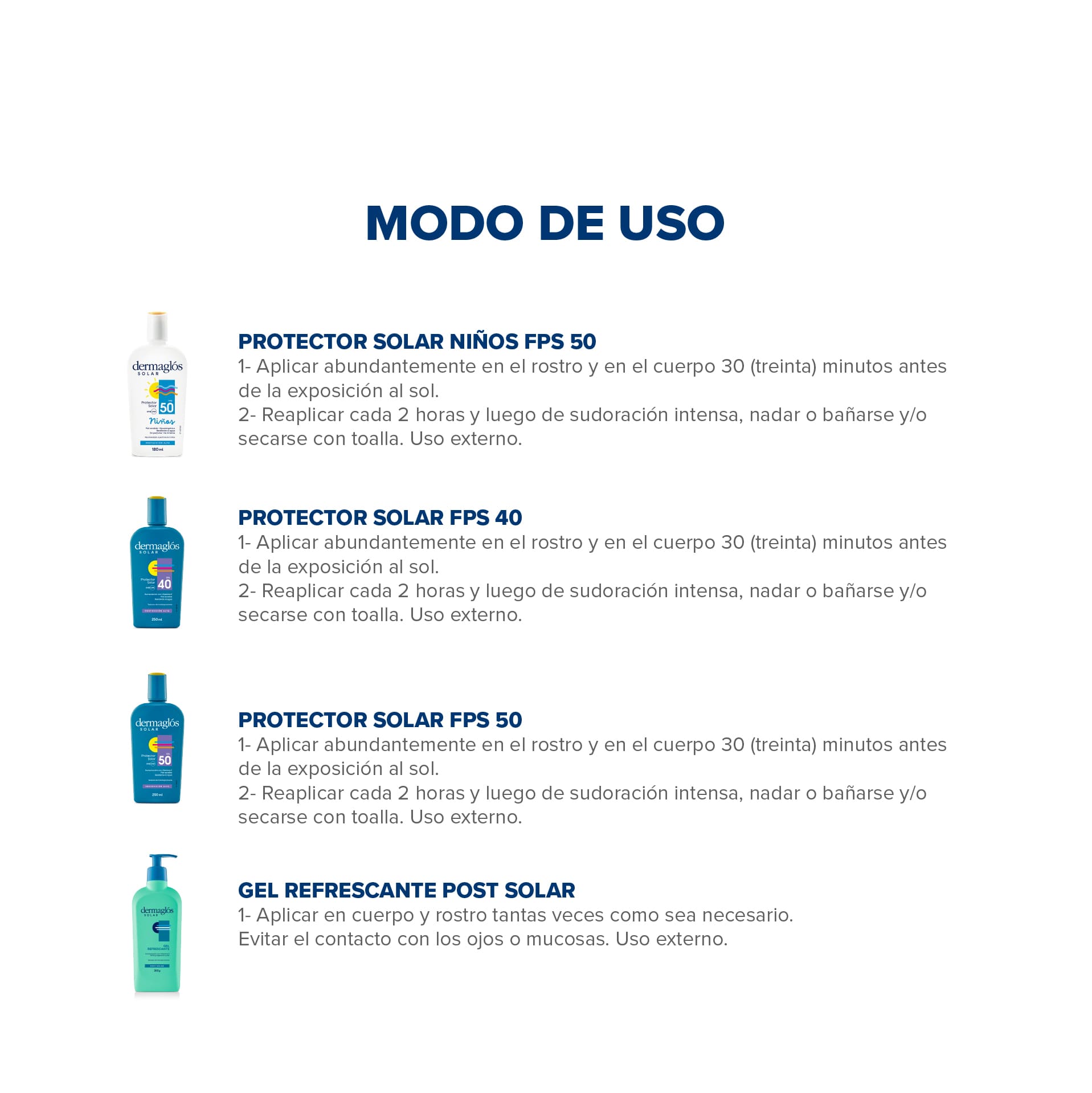Kit Protector Solar Familiar Dermagl&oacute;s FPS 40 Y FPS 50 image number 1
