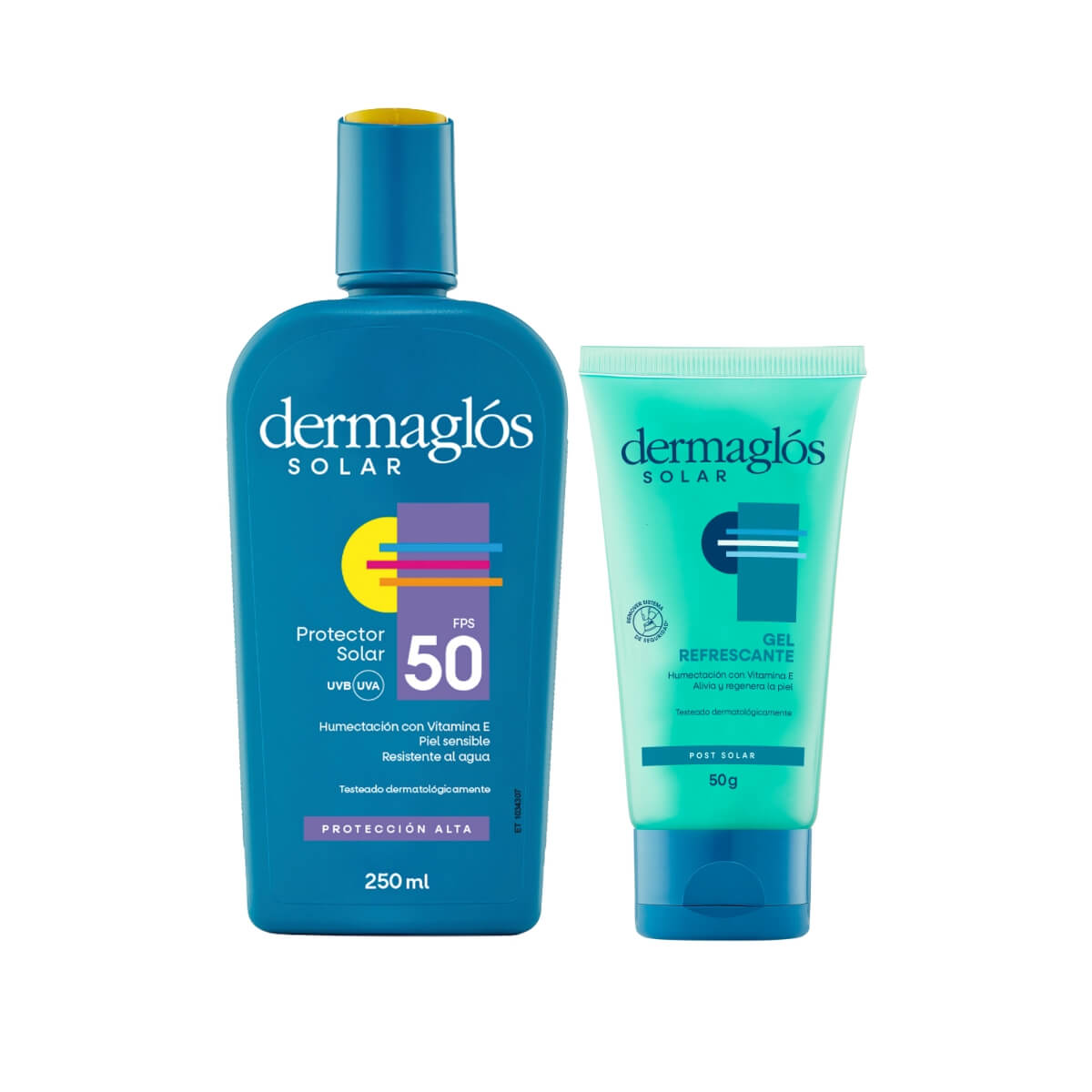 Kit Protector Solar Dermagl&oacute;s + Gel Post Solar image number 0