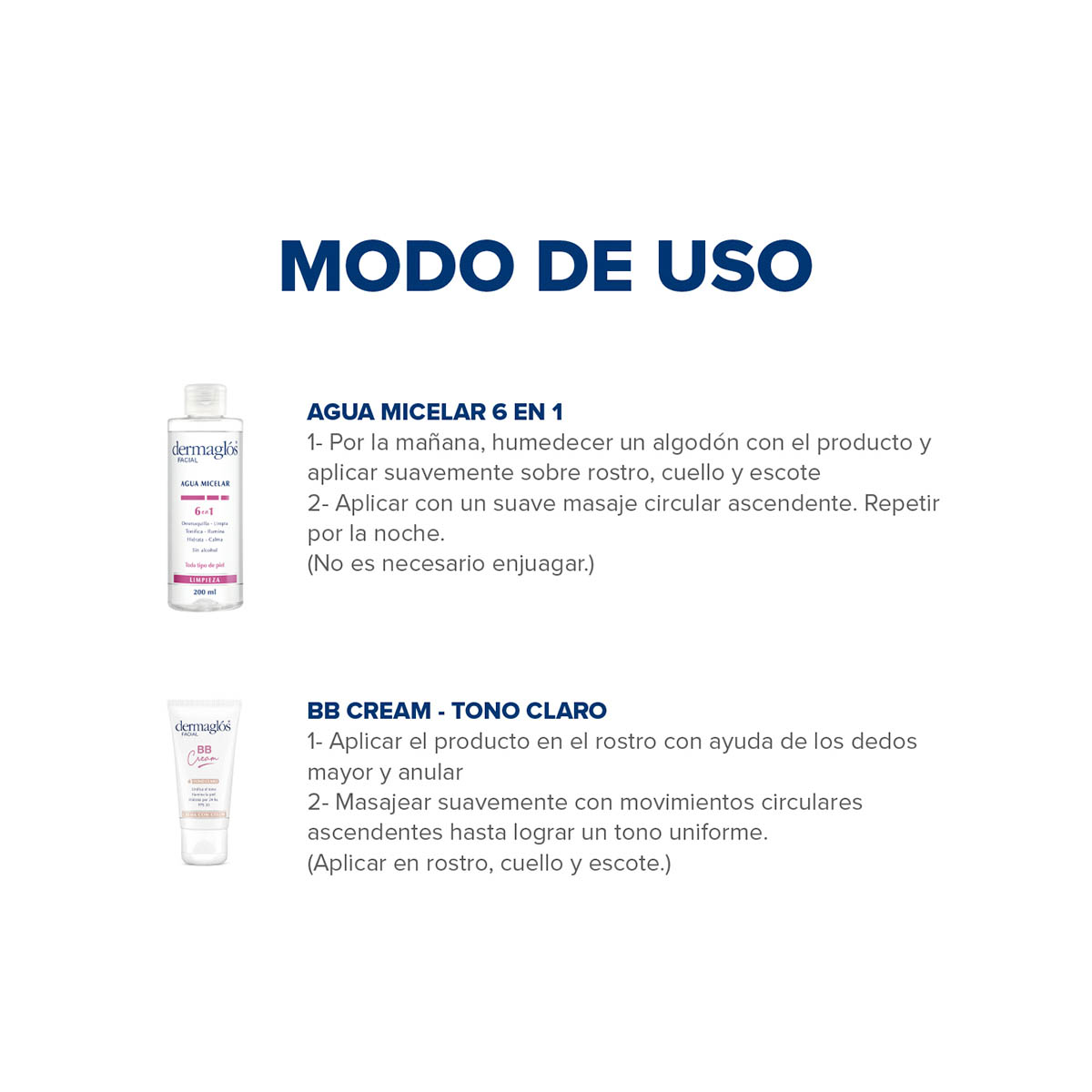 Kit Rutina Express Dermagl&oacute;s BB Cream Tono Claro image number 3