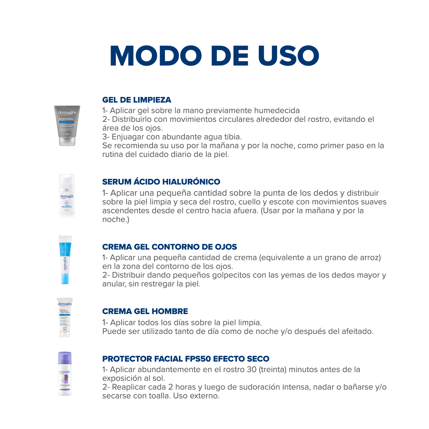 Kit Facial Dermaglós Hombres Rutina Completa image number 2