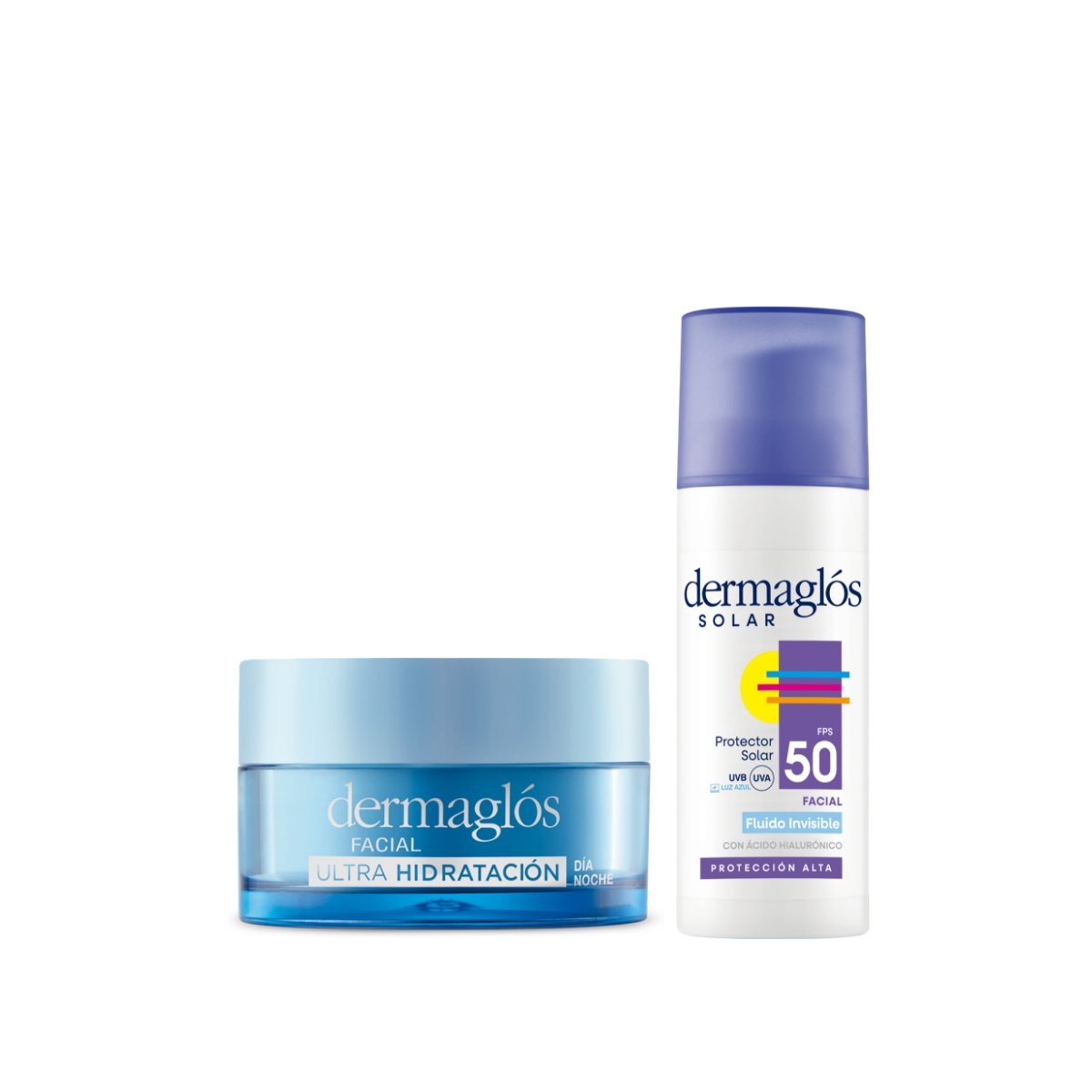 Kit Facial Dermaglós Protector Solar + Ultra Hidratación image number 0