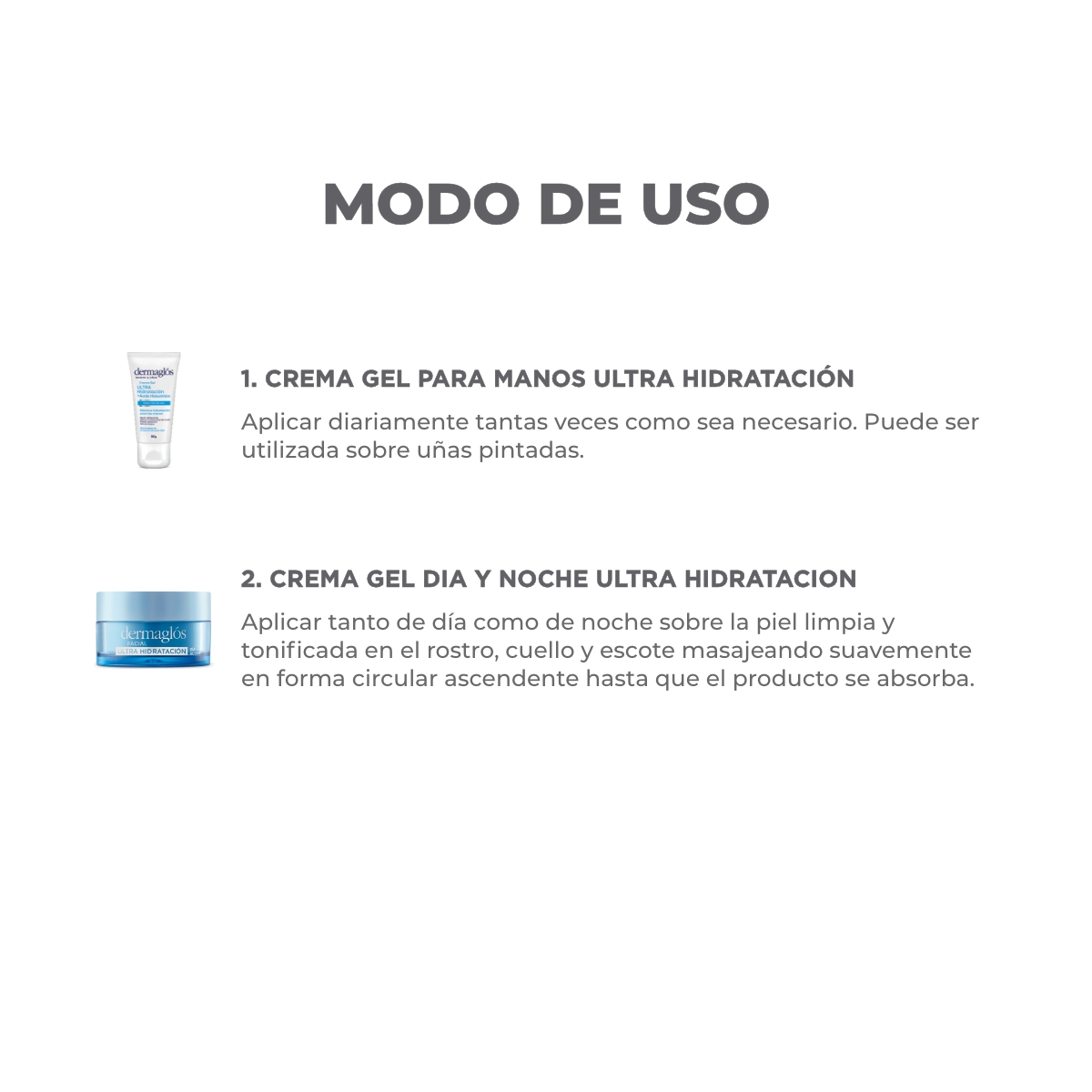 Kit Facial y Manos Dermaglós Ultra Hidratacíon image number 2