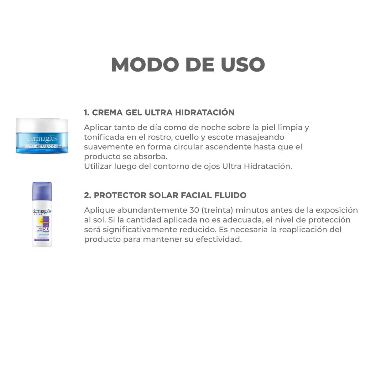 Kit Facial Dermagl&oacute;s Protector Solar + Ultra Hidrataci&oacute;n image number 2