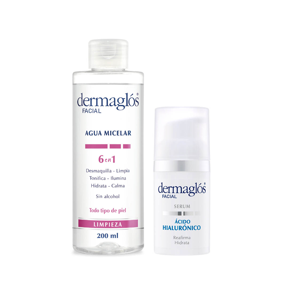 Kit Facial Dermaglós Agua Micelar + Serum image number 0