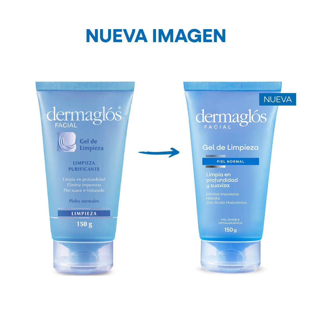 Dermagl&oacute;s Facial Gel de Limpieza Piel Normal 150 g image number 1