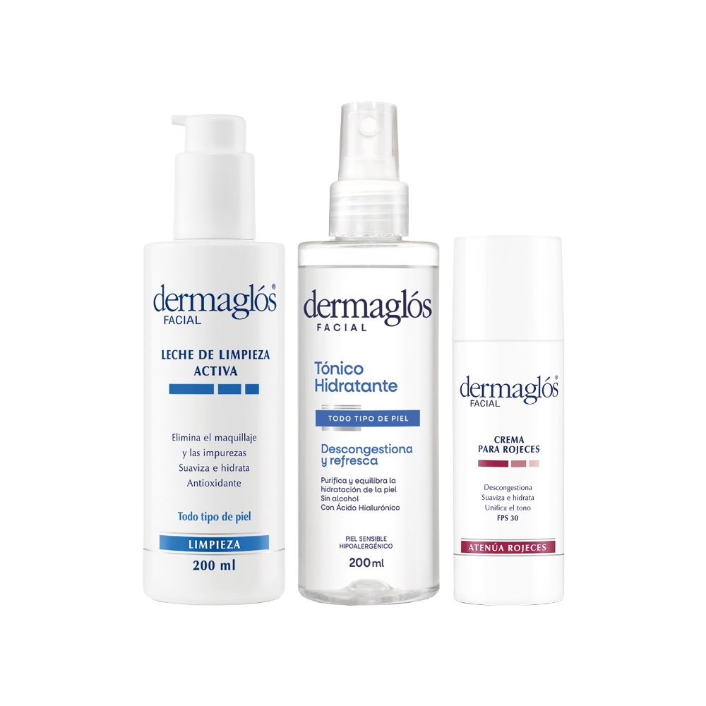 Kit Rutina Facial Dermagl&oacute;s Piel Enrojecida image number 0