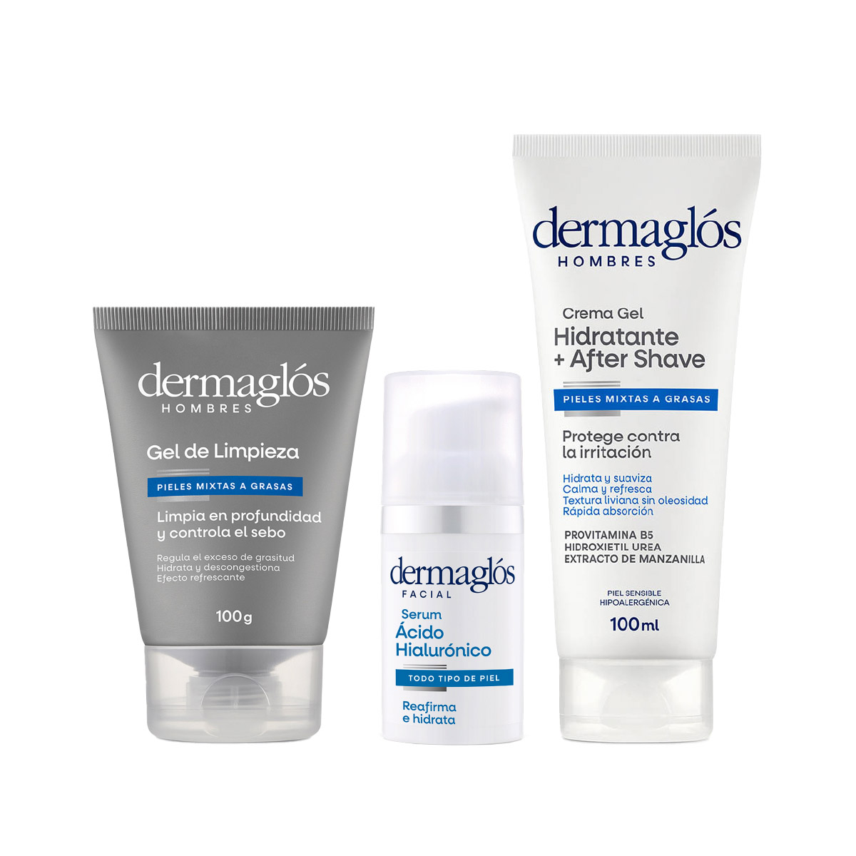 Kit Facial Dermagl&oacute;s Hombres Rutina Express con Serum image number 0