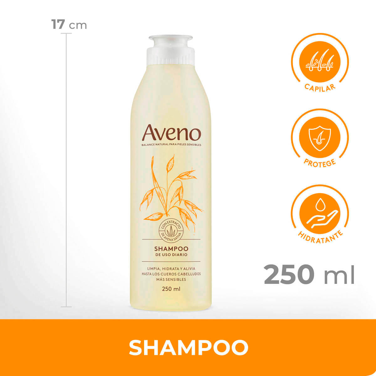 Aveno Shampoo de Uso Diario 250 ml image number 9