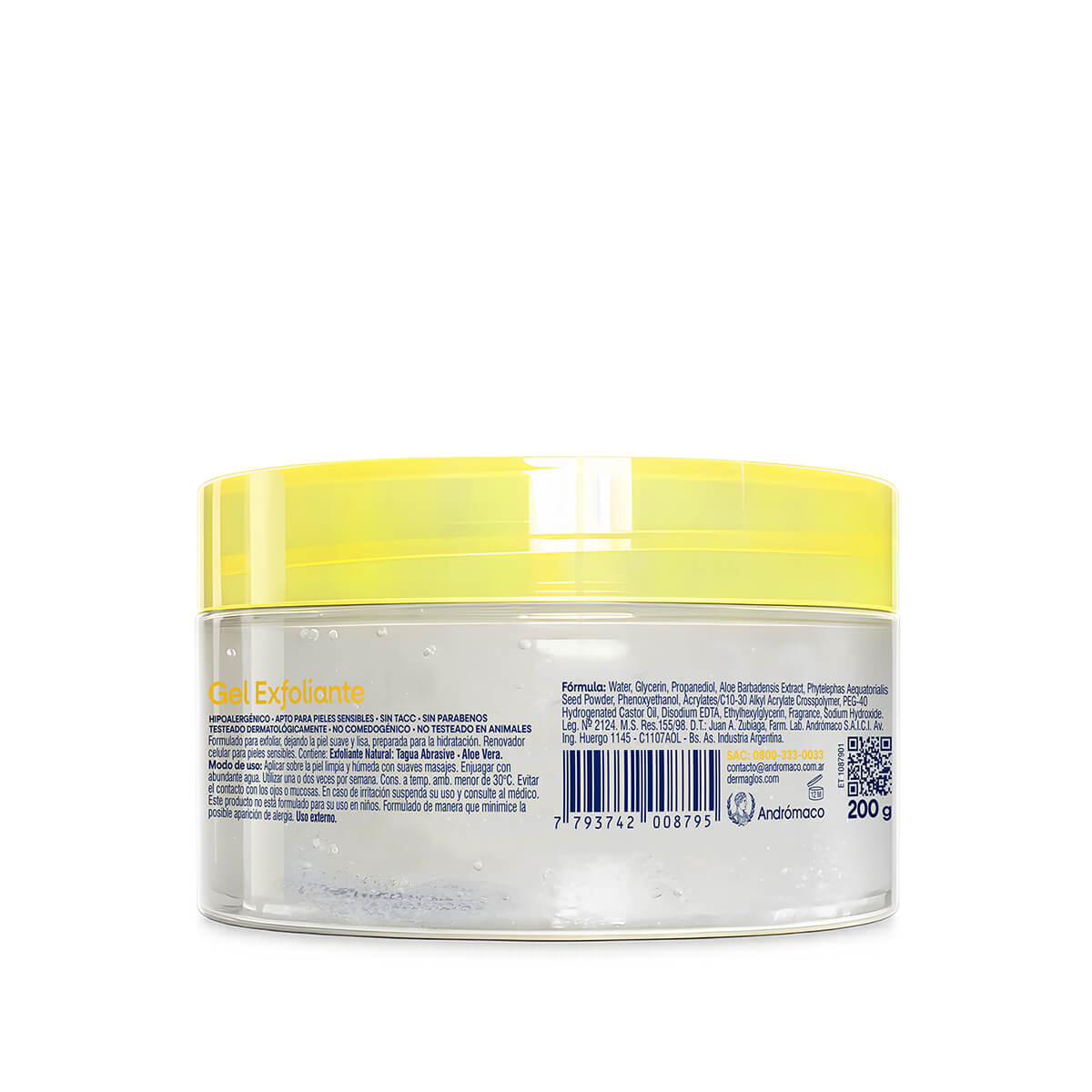 Gel Exfoliante Corporal Dermagl&oacute;s Suavizante 200 g