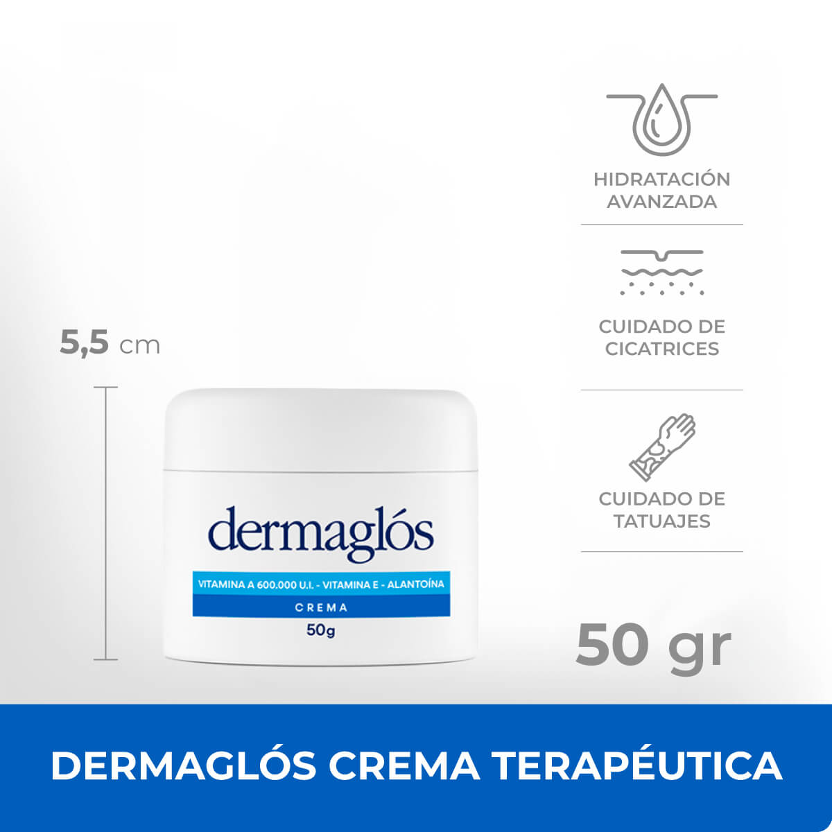 Dermaglós Terapéutica Crema 50 g image number 2