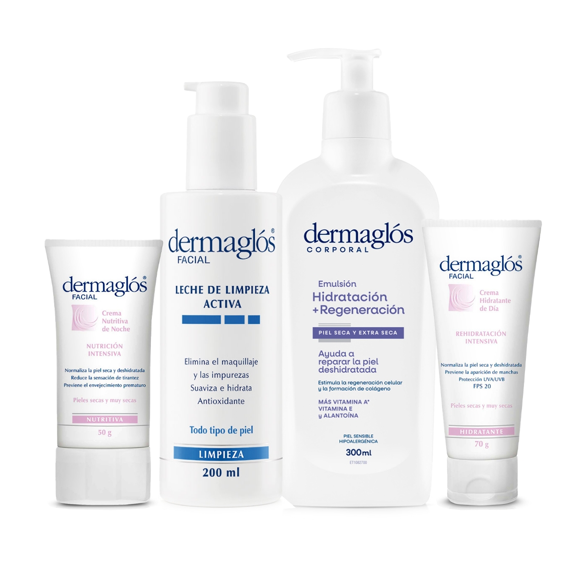 Kit Facial y Corporal Dermagl&oacute;s Piel Seca image number 0