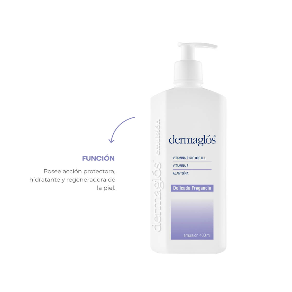 Dermaglós Terapéutica Delicada Fragancia Emulsión 400 ml image number 3