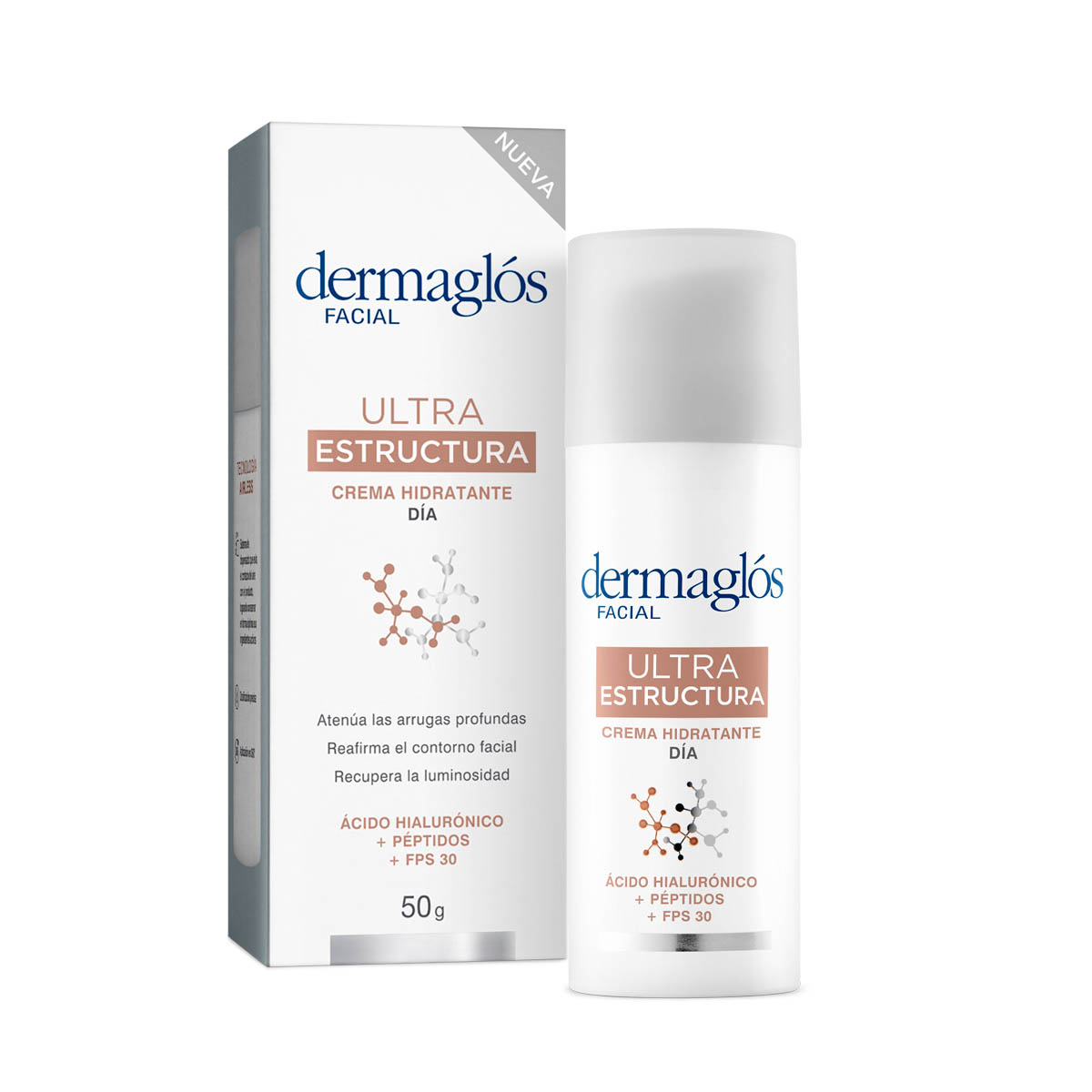 Crema Dermaglós Hidratante Día FPS 30 Ultra Estructura 50 g image number 0