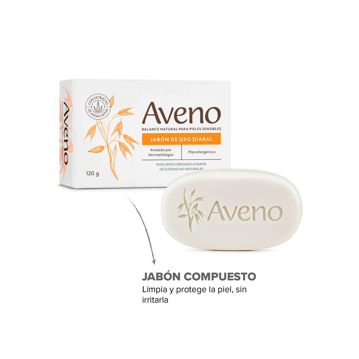 Aveno Jab&oacute;n de Uso Diario 120 g image number 8