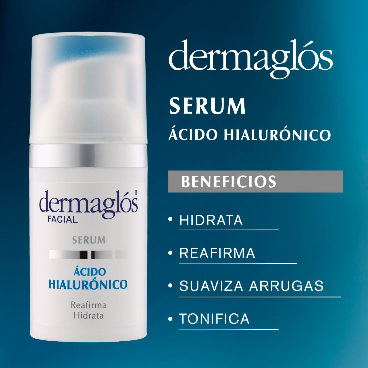 Dermagl&oacute;s Facial Serum &Aacute;cido Hialur&oacute;nico 30 ml image number 5