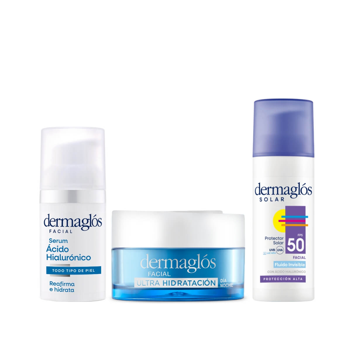 Kit Dermagl&oacute;s Hidrataci&oacute;n &Aacute;cido Hialur&oacute;nico Protecci&oacute;n Solar image number 0