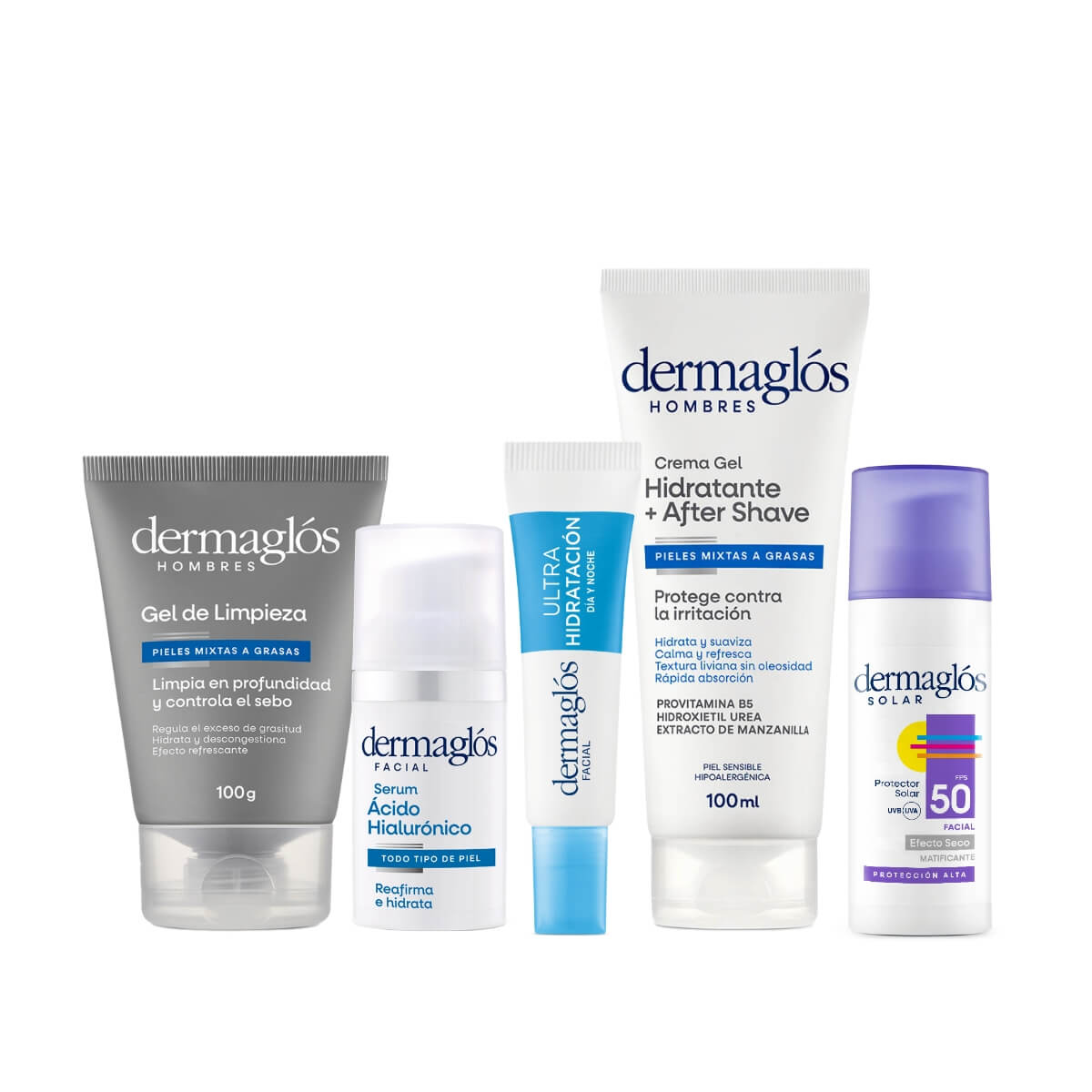 Kit Facial Dermaglós Hombres Rutina Completa image number 0