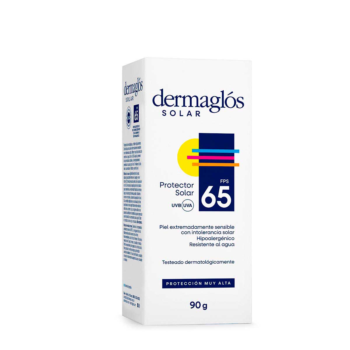 Protector Solar Dermagl&oacute;s FPS 65 crema 90 g image number 2