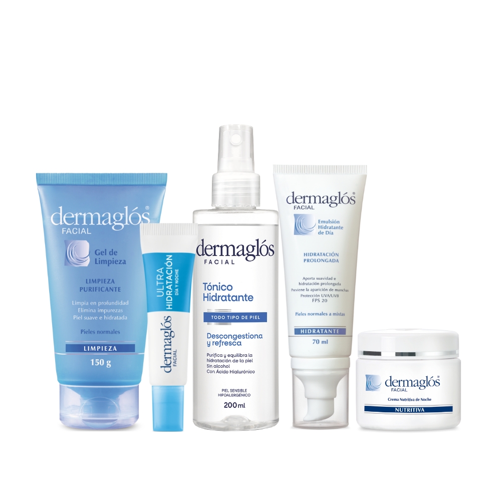 Kit Rutina Facial Dermaglós Piel Normal a Mixta image number 0