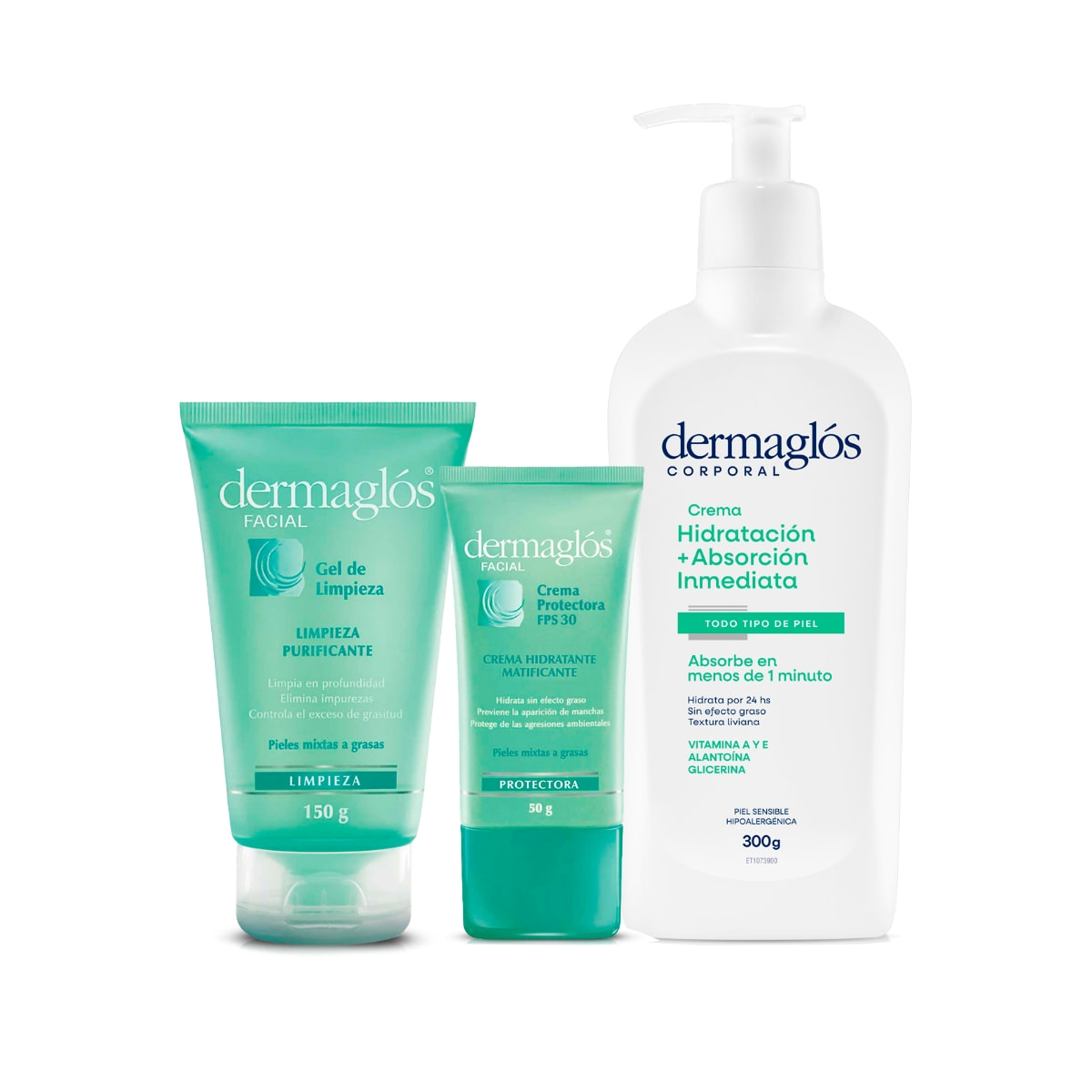 Kit Facial y Corporal Dermagl&oacute;s Piel Mixta a Grasa image number 0