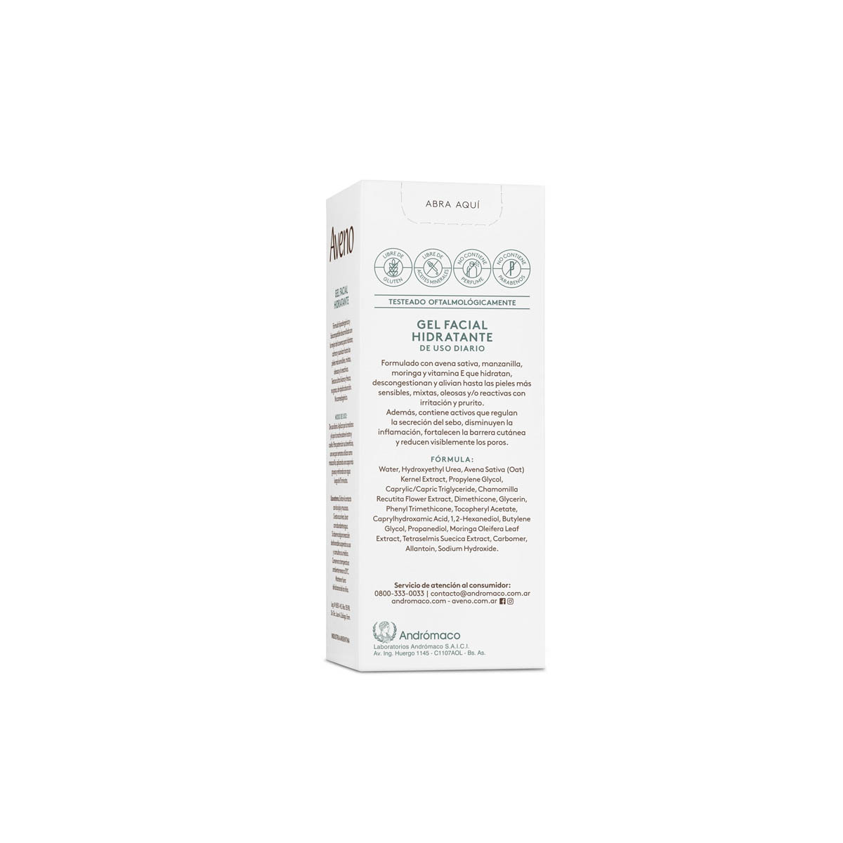 Aveno Gel Facial Hidratante de Uso Diario 50 g image number 3