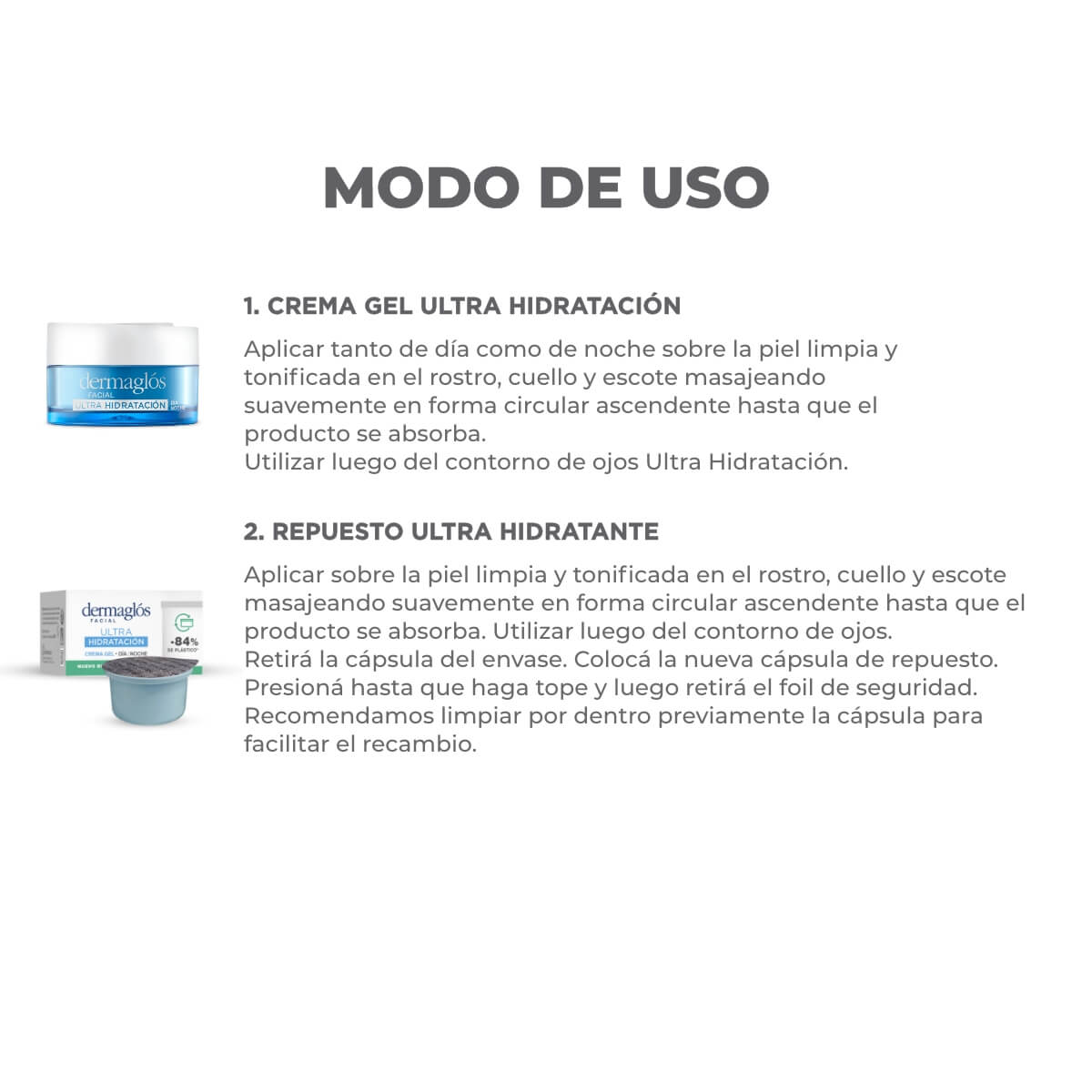 Kit Facial Dermagl&oacute;s Crema Ultra Hidrataci&oacute;n + Repuesto 50 g image number 2