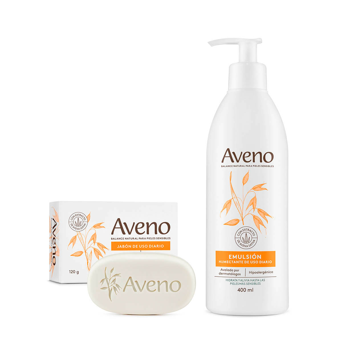 Kit Limpieza Hidratación Aveno Emulsión + Jabón image number 0