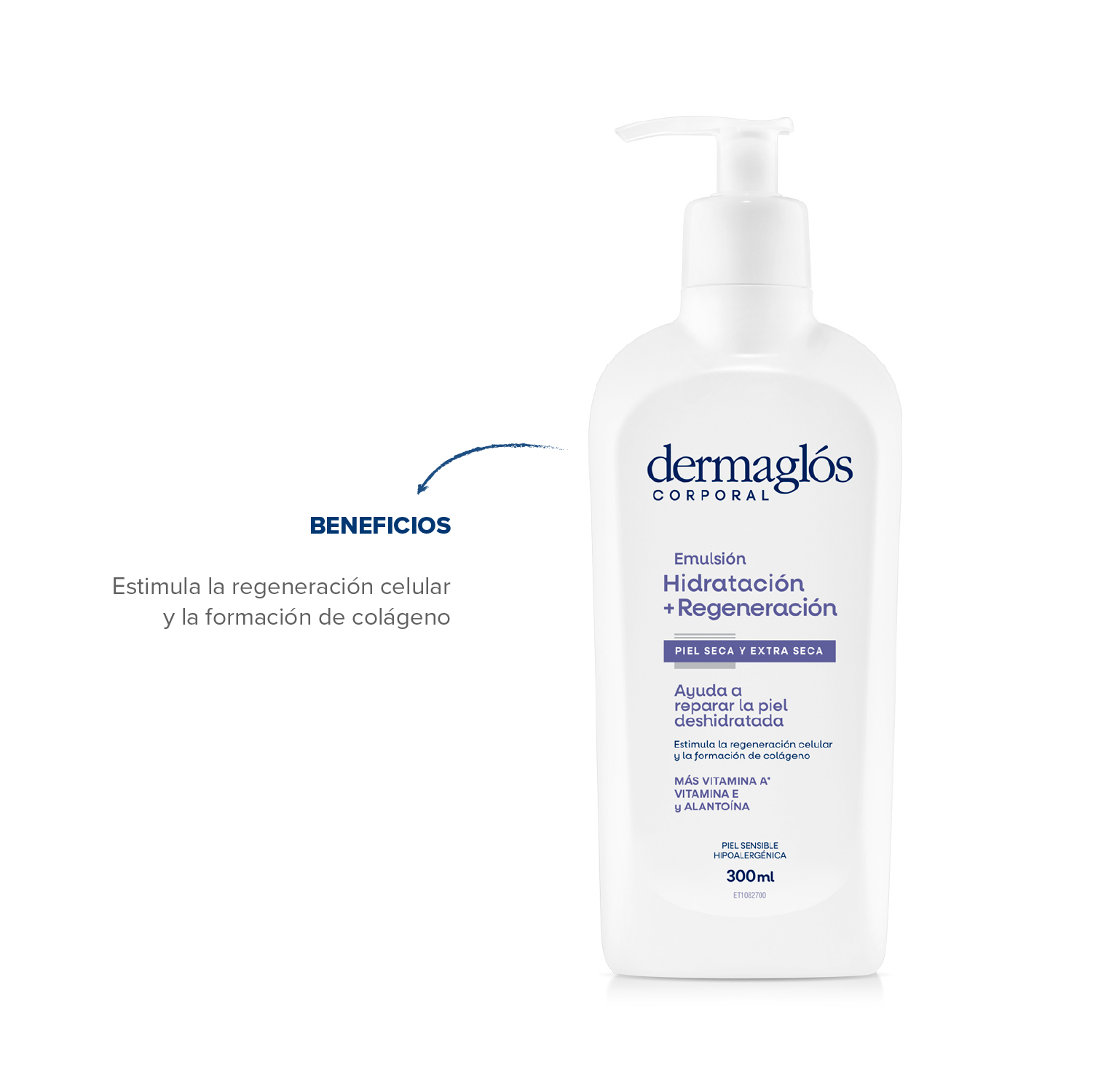 Dermagl&oacute;s Corporal Emulsi&oacute;n Hidrataci&oacute;n + Regeneraci&oacute;n 300 ml image number 2